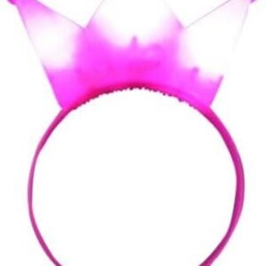 The Electric Mammoth 1 PC LED Light Up Flashing Crown Headband Pink