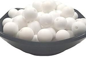 100pcs Silicone Beads 15mm Round Shaped Teether BPA Free Food Grade DIY