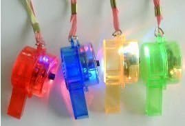 Ruksikhao 12 LED Flashing Whistle Necklace 12 Per Pack Kit