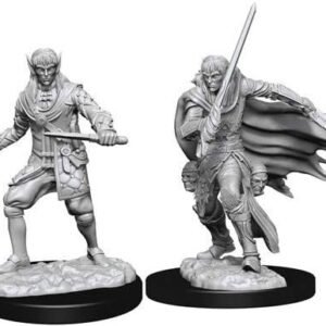 WizKids Pathfinder Deep Cuts Unpainted Miniatures Male Elf Rogue Kit