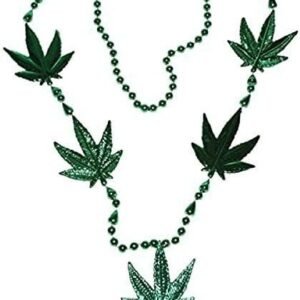 Large Pot Leaf Necklace Pack of 12 Kit Toy Fun