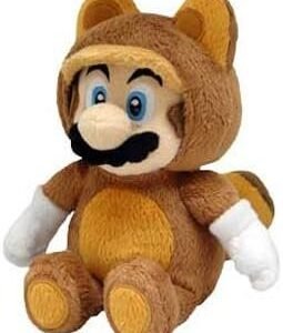 Little Buddy Official Super Mario Plush Raccoon Tanooki Mario, 9-Inch