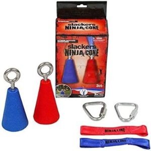 b4Adventure NinjaLine Ninja Cone with Hardware 2 Piece, Red/Blue, 4
