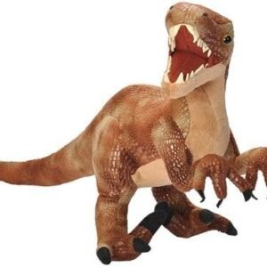 Wild Republic Velociraptor Plush, Dinosaur Stuffed Animal, Plush Toy, Gifts for Kids,