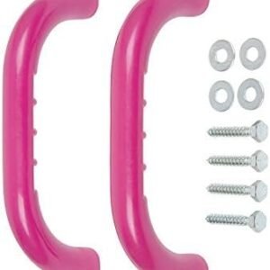 Swing Set Stuff Playground Handles with SSS Logo Sticker, Pink, 10