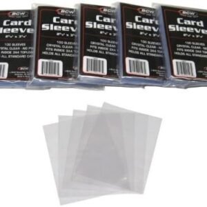500 BCW Brand Soft Card Sleeves/Penny Sleeves 5 Sealed Packs - Standard