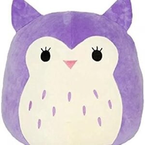 Squishmallow Kellytoy Owl 8 Holly The Purple Super Soft Plush Toy Pillow