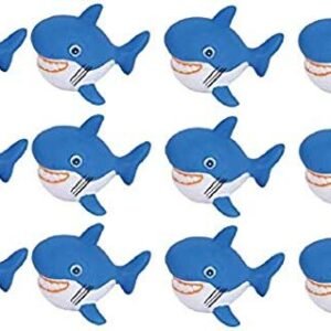 Rhode Island Novelty 2.75 Inch Rubber Water Squirting Sharks, One Dozen