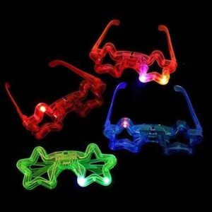 12ct LED Light Up Sunglasses - Flashing Multi Colored Led Glasses Best