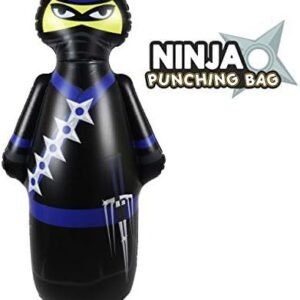 J&As Inflatable Dudes Ninja 47 Inches - Bop Bag Kids Punching Bag