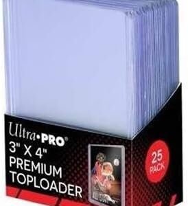 Ultra Pro 3 x 4 Super Clear Premium Toploader Card Protector 25-Count