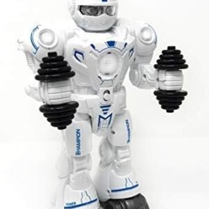 Exercise Robot toy Bump and go action Cool dance moves Music and