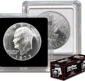BCW 2x2 Coin Snap Holder Large Dollar 38.1mm Bundle of 25