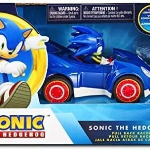 NKOK Sonic The Hedgehog All Stars Racing Pull Back Action - Small