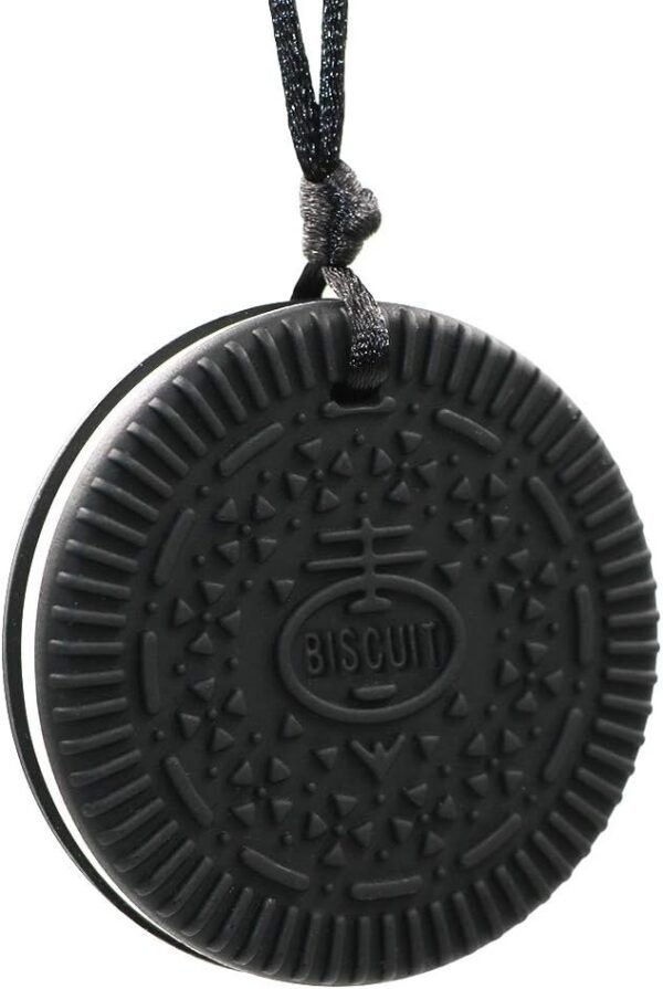 Chew Necklace for Boys and Girls - Silicone Chewable Pendant for Teething,