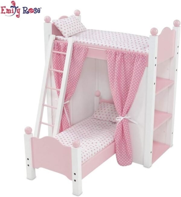 Emily Rose 18 Inch Doll Bed Furniture for American Girl Dolls Loft