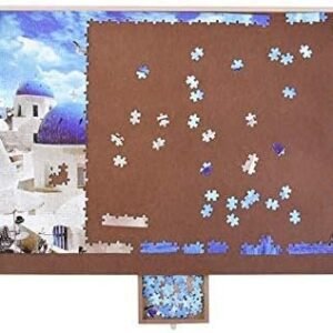 ATDAWN Wooden Puzzle Table, Jigsaw Puzzle Table, Puzzle Plateau-Smooth Fiberboard Work Surface,