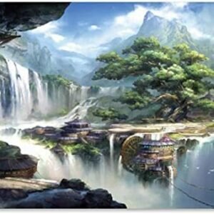 PROW 1000 Piece Wooden Stained Art Wooden Landscape Wonderland Jigsaw Puzzles for