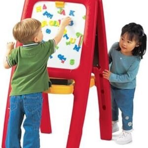 Step2 Easel for Two Kids Double-Sided Art Easel with Magnetic Letters &