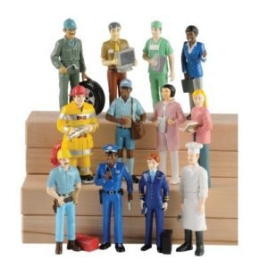 Marvel Education Pretend Professionals Career Doll Figures, Toy Figures for Kids, Set