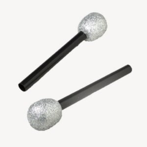 RI Novelty Toy 10 Inch Glitter Microphone Black Handle 2