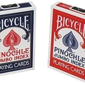 Bicycle Pinochle Playing Cards Jumbo Index 2 Decks Kit Toy