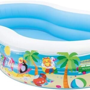 Intex Swim Center Paradise Inflatable Pool, 103in X 63in X 18in, for