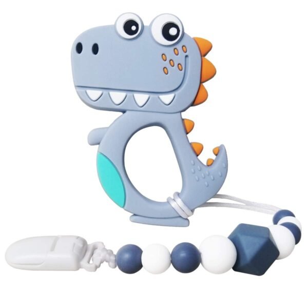 CANAY Baby Teething Toys Baby Teether Toys with Teether Pacifier Clip Holder