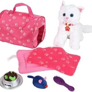 Click N Play 8 Piece Doll Kitten Set and Accessories. Perfect for