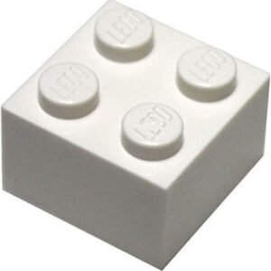 LEGO Parts and Pieces 2x2 White Brick x50 Kit Toy