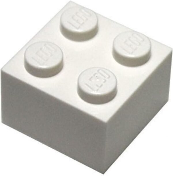 LEGO Parts and Pieces 2x2 White Brick x50 Kit Toy