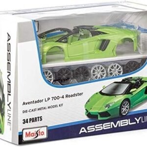 Maisto Assembly Line Lamborghini Aventador Roadster Die Cast Model Kit 124 Scale