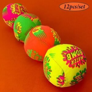 Adorox 12pcs/Set 2.5 Water Bomb Splash Balls - Pool/Beach Games Fun Activities