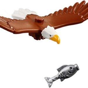 LEGO Outdoor Adventure Minifigure / Animal Bald Eagle with Silver Fish 60202