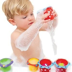 Nuby Bath Time Fun Splish Splash Cups Kit Toy Kids