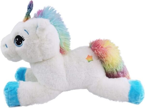 Large Unicorn Stuffed Animal,Cute Soft Giant Unicorn Plush Brithday Gift Star Blue/Pink