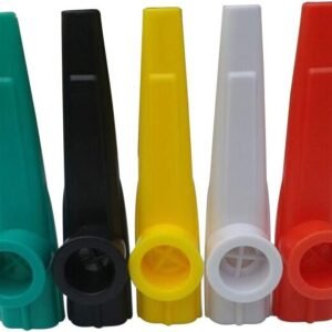 WINOMO 10PCS Plastic Kazoos Musical Instruments Flutes for Kids Children - Assorted