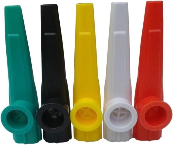 WINOMO 10PCS Plastic Kazoos Musical Instruments Flutes for Kids Children - Assorted