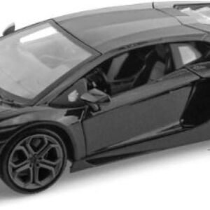 Lamborghini Matt Black Aventador LP 700-4 138 5 Pull Back Diecast Car
