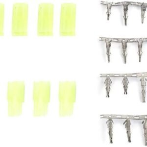 Dilwe 5 Pairs Mini Male Female Tamiya Plug Connector for Aircraft RC