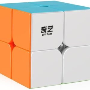 D-FantiX Qiyi Qidi S 2x2 Speed Cube Stickerless Puzzle Cube for Kids