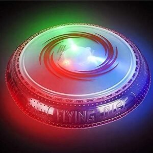 Rhode Island Novelty 9 Inch Light Up LED Flying Disc 1 Piece