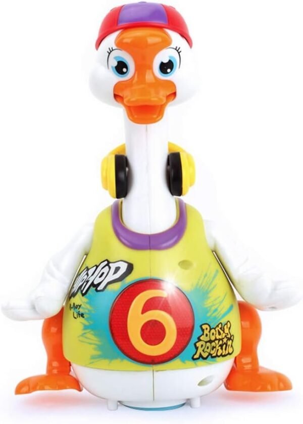 Woby Hip Hop Dancing Walking Swing Goose Musical Educational Gift Toy for