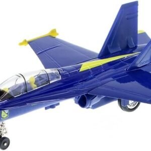 9 X-Planes US Navy F-18 Hornet Blue Jet Toy with Pull Back