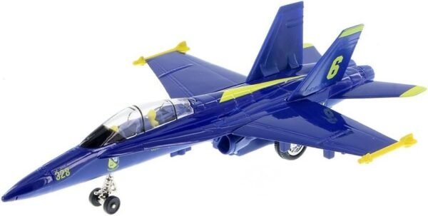 9 X-Planes US Navy F-18 Hornet Blue Jet Toy with Pull Back