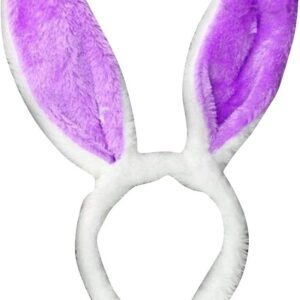 LED Light Up Flashing Soft Bunny Ears Purple Kit Toy