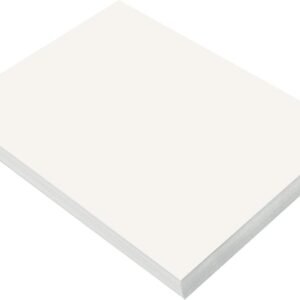 SunWorks Heavyweight Construction Paper, 9 x 12 Inches, White, 100 Sheets