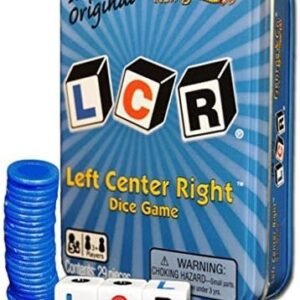 LCR Left Center Right Blue TIN Kit Toy Fun Kids