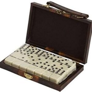Double 6 Standard Size Dominoes in Attache Case with Spinner
