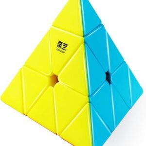 D-FantiX Qiyi Qiming Pyramid Stickerless Speed Cube Triangle Cube Puzzle
